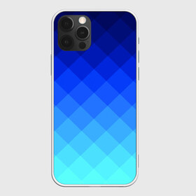 Чехол для iPhone 12 Pro Max с принтом Blue geometria в Белгороде, Силикон |  | Тематика изображения на принте: blue | geometria | абстракция | бирюза | бирюзовый | геометрия | куб | синий