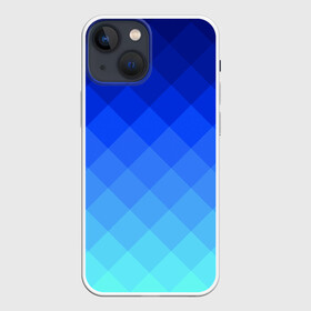 Чехол для iPhone 13 mini с принтом Blue geometria в Белгороде,  |  | Тематика изображения на принте: blue | geometria | абстракция | бирюза | бирюзовый | геометрия | куб | синий