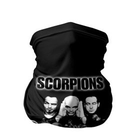 Бандана-труба 3D с принтом Группа Scorpions в Белгороде, 100% полиэстер, ткань с особыми свойствами — Activecool | плотность 150‒180 г/м2; хорошо тянется, но сохраняет форму | Тематика изображения на принте: scorpions | группа | скорпионс | хард | хардрок