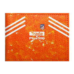 Обложка для студенческого билета с принтом Atletico Madrid Original #5 в Белгороде, натуральная кожа | Размер: 11*8 см; Печать на всей внешней стороне | атлетико мадрид | полосы | эмблема
