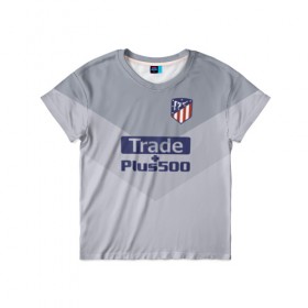 Детская футболка 3D с принтом Atletico Madrid Original #9 в Белгороде, 100% гипоаллергенный полиэфир | прямой крой, круглый вырез горловины, длина до линии бедер, чуть спущенное плечо, ткань немного тянется | Тематика изображения на принте: 
