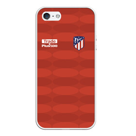 Чехол для iPhone 5/5S матовый с принтом Atletico Madrid Original #10 в Белгороде, Силикон | Область печати: задняя сторона чехла, без боковых панелей | атлетико мадрид | эмблема