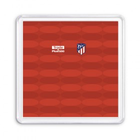 Магнит 55*55 с принтом Atletico Madrid Original #10 в Белгороде, Пластик | Размер: 65*65 мм; Размер печати: 55*55 мм | Тематика изображения на принте: атлетико мадрид | эмблема