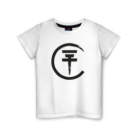 Детская футболка хлопок с принтом Tokio в Белгороде, 100% хлопок | круглый вырез горловины, полуприлегающий силуэт, длина до линии бедер | bill kaulitz | tokio hotel | билл каулиц