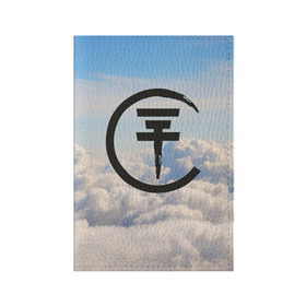 Обложка для паспорта матовая кожа с принтом Clouds Tokio Hotel в Белгороде, натуральная матовая кожа | размер 19,3 х 13,7 см; прозрачные пластиковые крепления | bill kaulitz | tokio hotel | билл каулиц