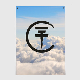 Постер с принтом Clouds Tokio Hotel в Белгороде, 100% бумага
 | бумага, плотность 150 мг. Матовая, но за счет высокого коэффициента гладкости имеет небольшой блеск и дает на свету блики, но в отличии от глянцевой бумаги не покрыта лаком | bill kaulitz | tokio hotel | билл каулиц