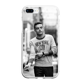 Чехол для iPhone 7Plus/8 Plus матовый с принтом Rami Malek в Белгороде, Силикон | Область печати: задняя сторона чехла, без боковых панелей | mr robot | rami malek | мистер робот | рами малек