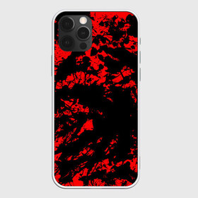 Чехол для iPhone 12 Pro Max с принтом Красные краски в Белгороде, Силикон |  | Тематика изображения на принте: abstraction | абстракция красок | брызги красок | краска | красные краски | потертость красок | разводы красок | черно белый