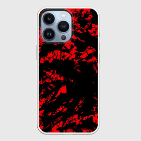 Чехол для iPhone 13 Pro с принтом Красные краски в Белгороде,  |  | abstraction | абстракция красок | брызги красок | краска | красные краски | потертость красок | разводы красок | черно белый