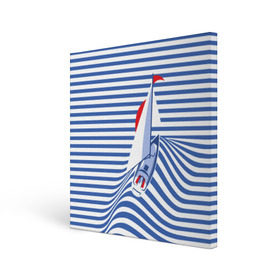 Холст квадратный с принтом Яхта в Белгороде, 100% ПВХ |  | flag | joke | prank | sail | sea | stripes | water | waves | yacht vest | вода | волны | море | парус | полосы | прикол | тельняшка | флаг | шутка | яхта