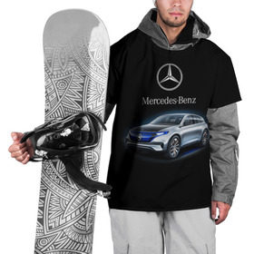 Накидка на куртку 3D с принтом Mercedes-Benz в Белгороде, 100% полиэстер |  | kомпания производитель легковых автомобилей премиального класса | немецкое качество