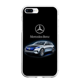 Чехол для iPhone 7Plus/8 Plus матовый с принтом Mercedes-Benz в Белгороде, Силикон | Область печати: задняя сторона чехла, без боковых панелей | kомпания производитель легковых автомобилей премиального класса | немецкое качество