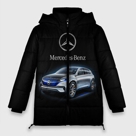 Женская зимняя куртка 3D с принтом Mercedes-Benz в Белгороде, верх — 100% полиэстер; подкладка — 100% полиэстер; утеплитель — 100% полиэстер | длина ниже бедра, силуэт Оверсайз. Есть воротник-стойка, отстегивающийся капюшон и ветрозащитная планка. 

Боковые карманы с листочкой на кнопках и внутренний карман на молнии | kомпания производитель легковых автомобилей премиального класса | немецкое качество