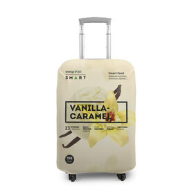 Чехол для чемодана 3D с принтом Vanilla-Caramel в Белгороде, 86% полиэфир, 14% спандекс | двустороннее нанесение принта, прорези для ручек и колес | 