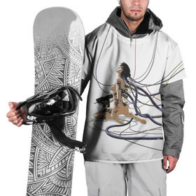Накидка на куртку 3D с принтом Ghost in the shell в Белгороде, 100% полиэстер |  | anime | ghost in the shell | motoko | аниме | белый | мотоко | призрак в доспехах
