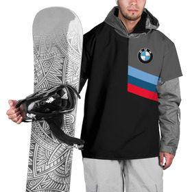 Накидка на куртку 3D с принтом BMW Brand Tricolor в Белгороде, 100% полиэстер |  | Тематика изображения на принте: bmw | автомобильные | бмв | машины