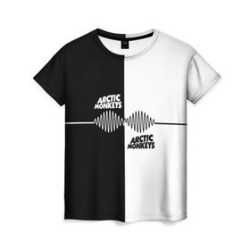 Женская футболка 3D с принтом Arctic Monkeys в Белгороде, 100% полиэфир ( синтетическое хлопкоподобное полотно) | прямой крой, круглый вырез горловины, длина до линии бедер | алекс тёрнер | арктик | арктические мартышки | гаражный | группа | джейми кук | инди рок | манкис | музыка | мэтт хелдер | ник о мэлли | обезьяна | постпанк ривайвл | психоделический | рок