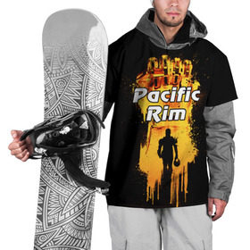 Накидка на куртку 3D с принтом Тихоокеанский рубеж в Белгороде, 100% полиэстер |  | Тематика изображения на принте: action | adventure | pacific rim | боевик | егерь | кайдзю | монстр