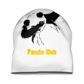 Шапка 3D с принтом Panda dub в Белгороде, 100% полиэстер | универсальный размер, печать по всей поверхности изделия | dab | dance | dub | movement | panda | движение | панда | танец