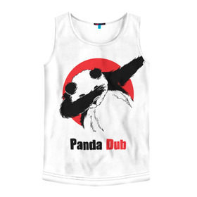 Мужская майка 3D с принтом Panda dub в Белгороде, 100% полиэстер | круглая горловина, приталенный силуэт, длина до линии бедра. Пройма и горловина окантованы тонкой бейкой | Тематика изображения на принте: dab | dance | dub | movement | panda | движение | панда | танец
