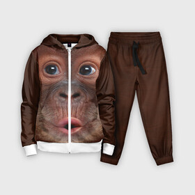 Детский костюм 3D с принтом Орангутанг BigFace в Белгороде,  |  | bigface | глаза | голова | животные | лицо | обезьяна | орангутанг | рот