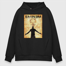 Мужское худи Oversize хлопок с принтом EMINEM в Белгороде, френч-терри — 70% хлопок, 30% полиэстер. Мягкий теплый начес внутри —100% хлопок | боковые карманы, эластичные манжеты и нижняя кромка, капюшон на магнитной кнопке | lp | marshall bruce mathers iii | rap | маршал брюс мэзерс третий | мезерс третий | реп | рэп | рэпер | эминем | эминэм