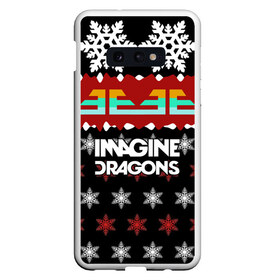 Чехол для Samsung S10E с принтом Праздничный Imagine Dragons в Белгороде, Силикон | Область печати: задняя сторона чехла, без боковых панелей | альтернативный | американская | группа | драгонс | имеджин | инди | индирок | новогодний | поп | рождество | рок | свитер | электроник