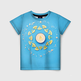 Детская футболка 3D с принтом Лимончик в Белгороде, 100% гипоаллергенный полиэфир | прямой крой, круглый вырез горловины, длина до линии бедер, чуть спущенное плечо, ткань немного тянется | Тематика изображения на принте: energy diet | nl | нл