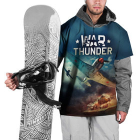 Накидка на куртку 3D с принтом Гром войны в Белгороде, 100% полиэстер |  | Тематика изображения на принте: war thunder | гром войны