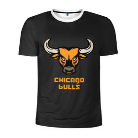 Мужская футболка 3D спортивная с принтом Chicago bulls в Белгороде, 100% полиэстер с улучшенными характеристиками | приталенный силуэт, круглая горловина, широкие плечи, сужается к линии бедра | Тематика изображения на принте: chicago bulls | баскетбол