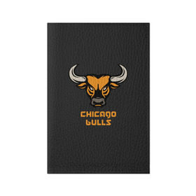 Обложка для паспорта матовая кожа с принтом Chicago bulls в Белгороде, натуральная матовая кожа | размер 19,3 х 13,7 см; прозрачные пластиковые крепления | chicago bulls | баскетбол