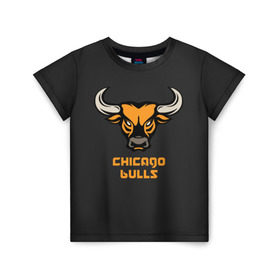 Детская футболка 3D с принтом Chicago bulls в Белгороде, 100% гипоаллергенный полиэфир | прямой крой, круглый вырез горловины, длина до линии бедер, чуть спущенное плечо, ткань немного тянется | chicago bulls | баскетбол