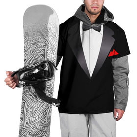 Накидка на куртку 3D с принтом Смокинг в Белгороде, 100% полиэстер |  | жених | муж | свадьба | смокинг | смокинг для жениха