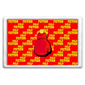 Магнит 45*70 с принтом Криминальное чтиво в Белгороде, Пластик | Размер: 78*52 мм; Размер печати: 70*45 | Тематика изображения на принте: pulp fiction | бокс | золотые часы | перчатка