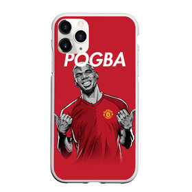 Чехол для iPhone 11 Pro матовый с принтом Pogba Manchester United в Белгороде, Силикон |  | Тематика изображения на принте: mu | paul | pogba | манчестер юнайтед | мю | погба | форма