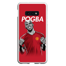 Чехол для Samsung S10E с принтом Pogba Manchester United в Белгороде, Силикон | Область печати: задняя сторона чехла, без боковых панелей | Тематика изображения на принте: mu | paul | pogba | манчестер юнайтед | мю | погба | форма