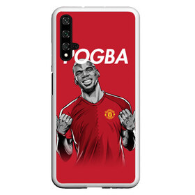 Чехол для Honor 20 с принтом Pogba Manchester United в Белгороде, Силикон | Область печати: задняя сторона чехла, без боковых панелей | mu | paul | pogba | манчестер юнайтед | мю | погба | форма