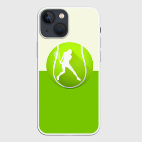 Чехол для iPhone 13 mini с принтом Теннис в Белгороде,  |  | sport | логотип | мяч | спорт | теннис