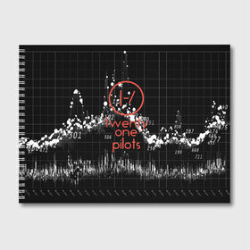 Альбом для рисования с принтом Twenty one pilots в Белгороде, 100% бумага
 | матовая бумага, плотность 200 мг. | rock | t.o.p. | top | twenty one pilots | рок