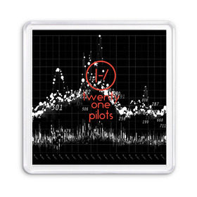 Магнит 55*55 с принтом Twenty one pilots в Белгороде, Пластик | Размер: 65*65 мм; Размер печати: 55*55 мм | rock | t.o.p. | top | twenty one pilots | рок