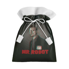 Подарочный 3D мешок с принтом Mr Robot в Белгороде, 100% полиэстер | Размер: 29*39 см | Тематика изображения на принте: 