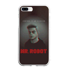 Чехол для iPhone 7Plus/8 Plus матовый с принтом Mr Robot в Белгороде, Силикон | Область печати: задняя сторона чехла, без боковых панелей | mister robot | mr robot | rami malek | мистер робот | рами малек