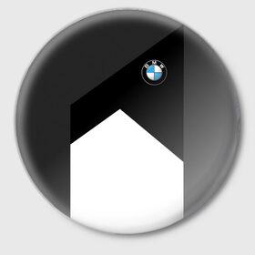 Значок с принтом BMW 2018 SportWear #3 в Белгороде,  металл | круглая форма, металлическая застежка в виде булавки | bmw | автомобильные | бмв | машины