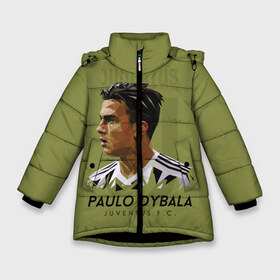 Зимняя куртка для девочек 3D с принтом Paulo Dybala Juventus FC в Белгороде, ткань верха — 100% полиэстер; подклад — 100% полиэстер, утеплитель — 100% полиэстер. | длина ниже бедра, удлиненная спинка, воротник стойка и отстегивающийся капюшон. Есть боковые карманы с листочкой на кнопках, утяжки по низу изделия и внутренний карман на молнии. 

Предусмотрены светоотражающий принт на спинке, радужный светоотражающий элемент на пуллере молнии и на резинке для утяжки. | Тематика изображения на принте: dibala | dybala | juve | juventus | juvi | kit | russia | world cup | бонусная | гостевая | дибала | домашняя | италия | футбол | чемпионат мира | юве | ювентус | юви