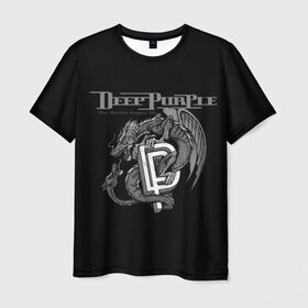 Мужская футболка 3D с принтом Deep Purple в Белгороде, 100% полиэфир | прямой крой, круглый вырез горловины, длина до линии бедер | Тематика изображения на принте: album | british | deep purple | england | heavy metal | rock group | альбом | англия | британская | рок группа | хеви металл