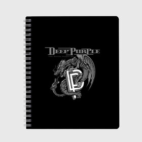 Тетрадь с принтом Deep Purple в Белгороде, 100% бумага | 48 листов, плотность листов — 60 г/м2, плотность картонной обложки — 250 г/м2. Листы скреплены сбоку удобной пружинной спиралью. Уголки страниц и обложки скругленные. Цвет линий — светло-серый
 | album | british | deep purple | england | heavy metal | rock group | альбом | англия | британская | рок группа | хеви металл