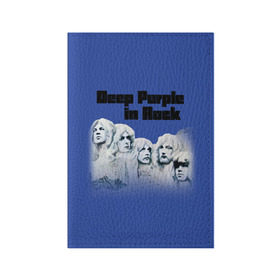 Обложка для паспорта матовая кожа с принтом Deep Purple в Белгороде, натуральная матовая кожа | размер 19,3 х 13,7 см; прозрачные пластиковые крепления | Тематика изображения на принте: album | british | deep purple | england | heavy metal | rock group | альбом | англия | британская | рок группа | хеви металл