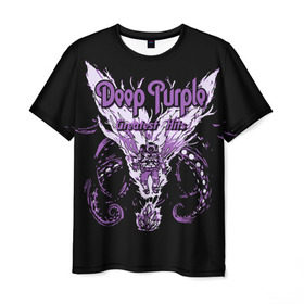 Мужская футболка 3D с принтом Deep Purple в Белгороде, 100% полиэфир | прямой крой, круглый вырез горловины, длина до линии бедер | album | british | deep purple | england | heavy metal | rock group | альбом | англия | британская | рок группа | хеви металл