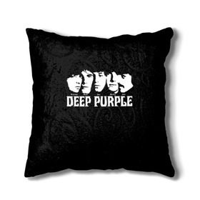 Подушка 3D с принтом Deep Purple в Белгороде, наволочка – 100% полиэстер, наполнитель – холлофайбер (легкий наполнитель, не вызывает аллергию). | состоит из подушки и наволочки. Наволочка на молнии, легко снимается для стирки | album | british | deep purple | england | heavy metal | rock group | альбом | англия | британская | рок группа | хеви металл