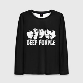 Женский лонгслив 3D с принтом Deep Purple в Белгороде, 100% полиэстер | длинные рукава, круглый вырез горловины, полуприлегающий силуэт | album | british | deep purple | england | heavy metal | rock group | альбом | англия | британская | рок группа | хеви металл